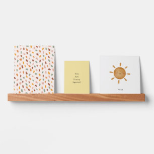 Yellow Sun And Coloured Shapes And Special Quote Picture Ledge