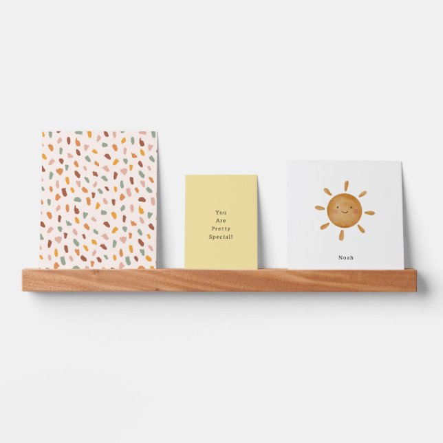 Yellow Sun And Coloured Shapes And Special Quote Picture Ledge (Front)