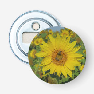 yellow sun flower summer blossom bottle opener