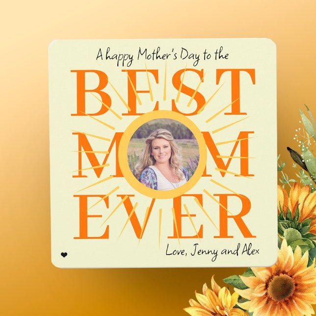 Yellow sun modern photo personalized Mother's Day  (Creator Uploaded)