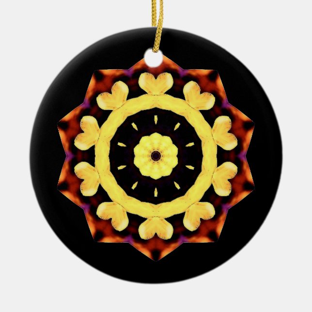 Yellow Sun Ornament (Front)