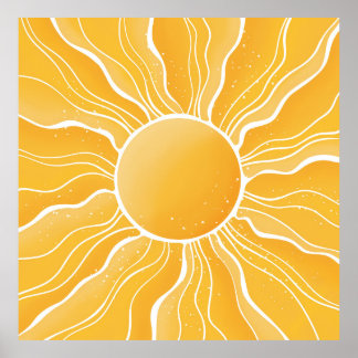 Yellow Sun Poster