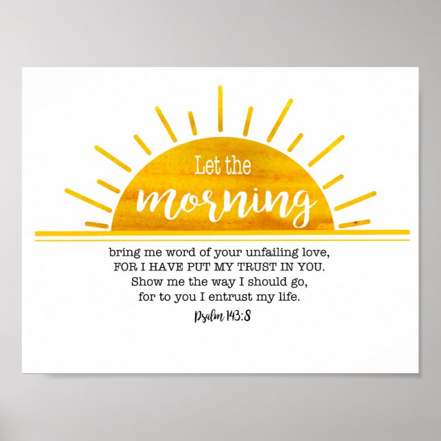 Yellow Sun Psalm Poster (Front)