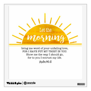 Yellow Sun Psalm Wall Decal