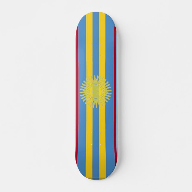 Yellow Sun Skateboard (Front)