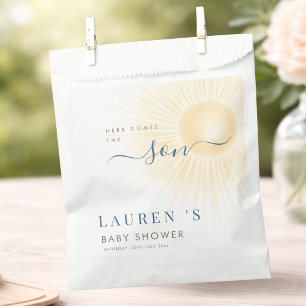 Yellow Sun Sunshine Baby Shower Thank you Favor Bag