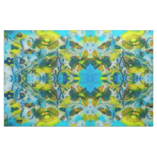 Yellow Sunbeam Floral Fabric