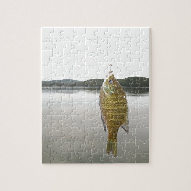 Yellow sunfish at Lake Arrowhead Jigsaw Puzzle (Vertical)