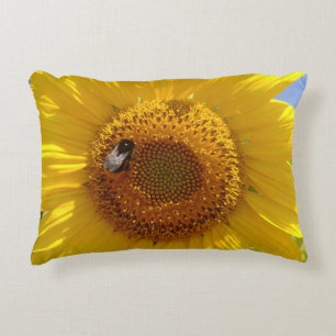 Yellow Sunflower Accent Pillow