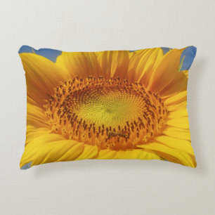 Yellow Sunflower Accent Pillow