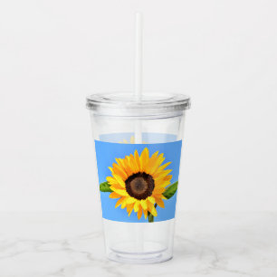 Yellow Sunflower Acrylic Tumbler