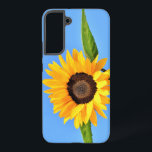 Yellow Sunflower Against Sun On Blue Sky Samsung Galaxy S22  Case<br><div class="desc">Yellow Sunflower Against Sun on Blue Sky - Summer Day - Photo Flower Nature - You can also personalize - Choose / Add Your Unique Photo - Image / Text - Name / Color / Font / Size / more - Make Your Special Gift - Resize and move or remove...</div>