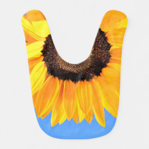 Yellow Sunflower Baby Bib