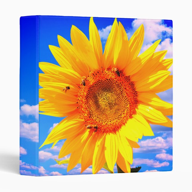 Yellow Sunflower Binder (Front/Spine)