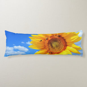 Yellow Sunflower Body Pillow