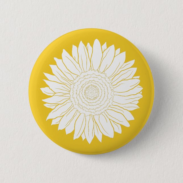 yellow sunflower button (Front)