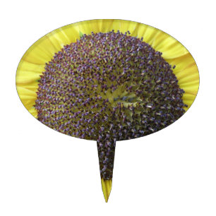 Yellow Sunflower Cake Pick