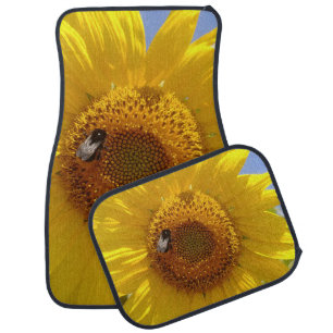 Yellow Sunflower Car Floor Mat