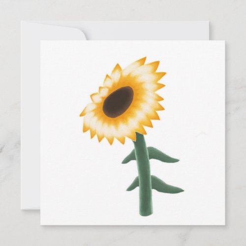 Yellow Sunflower Card