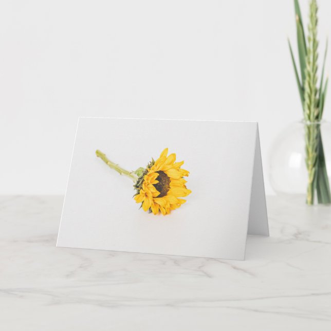 Yellow Sunflower Card (Front)