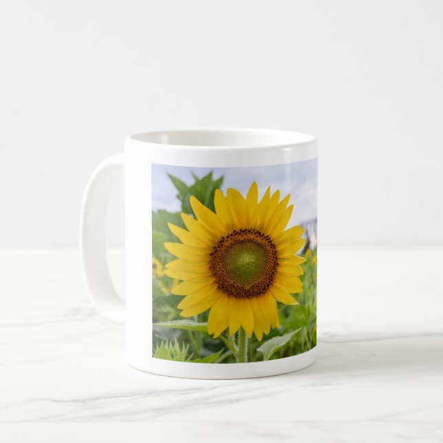 Yellow SunFlower Coffee Mug (Front Left)