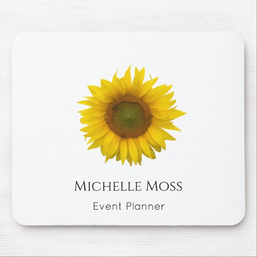 Yellow Sunflower Country Floral Custom Mouse Pad