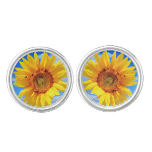Yellow Sunflower Cufflinks