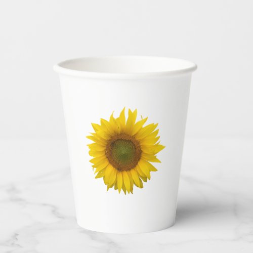 Yellow Sunflower Cute  Paper Cups