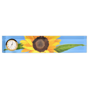 Yellow Sunflower Desk Name Plate