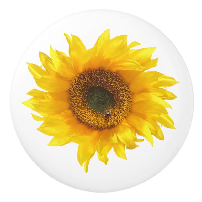 yellow sunflower door knob (Front)