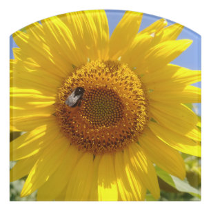 Yellow Sunflower Door Sign