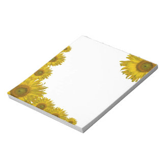 Yellow Sunflower Edge Notepad