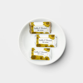 Yellow Sunflower Edge Wedding Favor