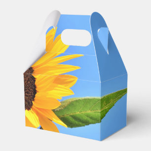 Yellow Sunflower Favor or Gift Boxes