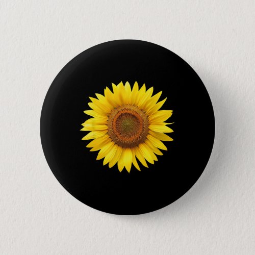 Yellow Sunflower Floral Flower  Button