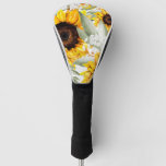 Yellow Sunflower Floral Rustic Fall Flower Golf Head Cover at Zazzle