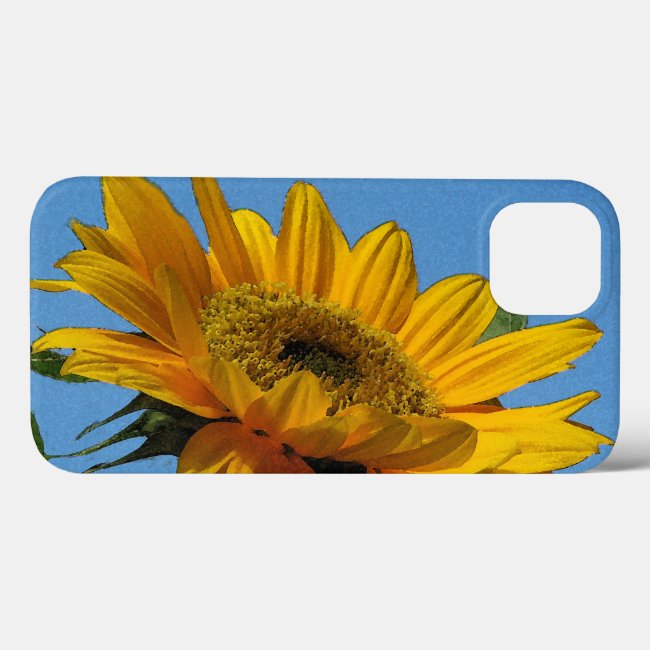 Yellow Sunflower for Ukraine iPhone 13 Case