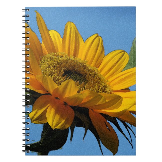 Yellow Sunflower for Ukraine Notebook