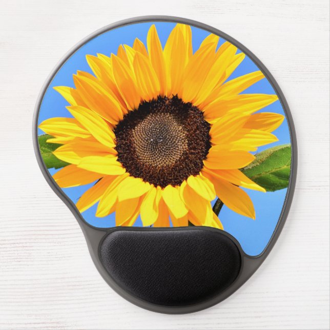 Yellow Sunflower Gel Mouse Pad (Front)