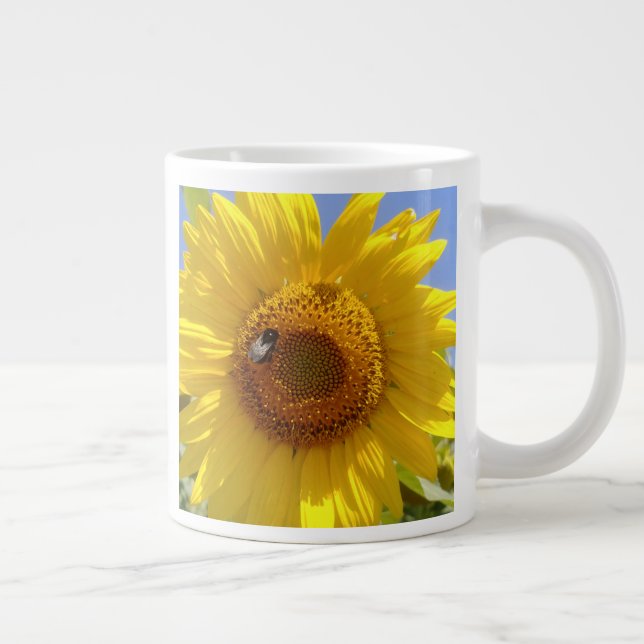 Yellow Sunflower Giant Coffee Mug (Right)