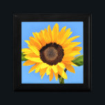 Yellow Sunflower Gift Box Summer Blue Sky<br><div class="desc">Gift Boxes with Yellow Sunflower Against Sun on Blue Sky - Summer Day - Photo Flower Nature - You can also personalize - Choose / Add Your Unique Photo - Image / Text - Name / Color / Font / Size / more - Make Your Special Gift - Resize and...</div>