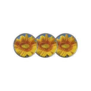 Yellow Sunflower Golf Ball Marker