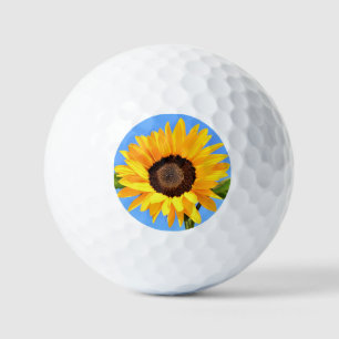 Yellow Sunflower Golf Balls