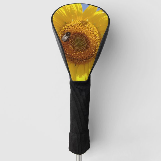 Yellow Sunflower Golf Head Cover (Front)