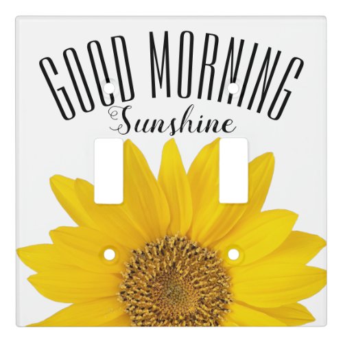 Yellow Sunflower Good Morning Sunshine Light Switch Cover