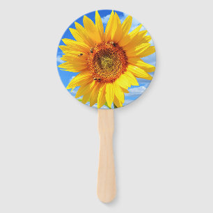 Yellow Sunflower Hand Fans