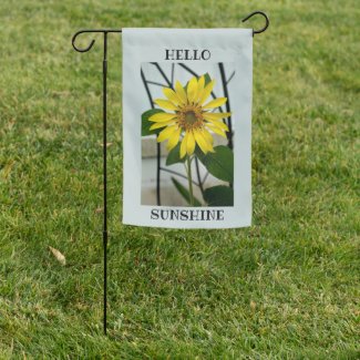 Yellow Sunflower Hello Sunshine Pale Blue 