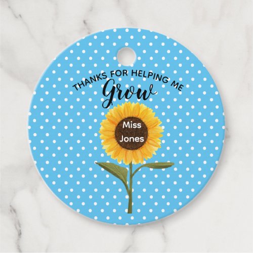 Yellow sunflower helping me grow favor tags