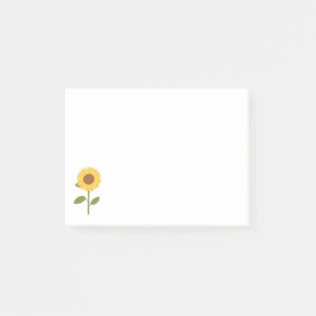 Yellow Sunflower Helping Me Grow Teacher Post-it Notes by GenerationIns at Zazzle