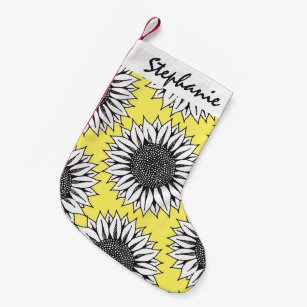 yellow and black christmas stockings zazzle